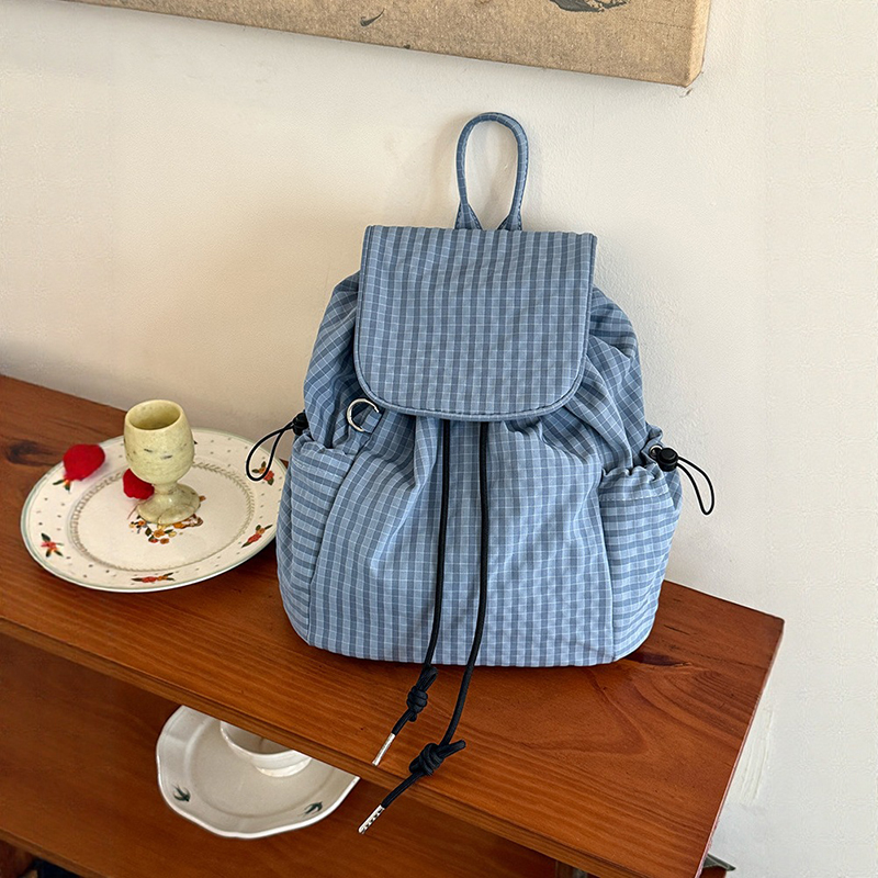 Plaid Laptop Lightweight Backp - Canvas Backpack Casual recension och pris
