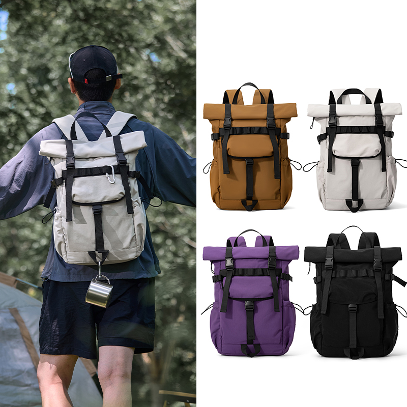 New Men's Roll Mouth Expandabl - Hiking Backpack Waterproof recension och pris