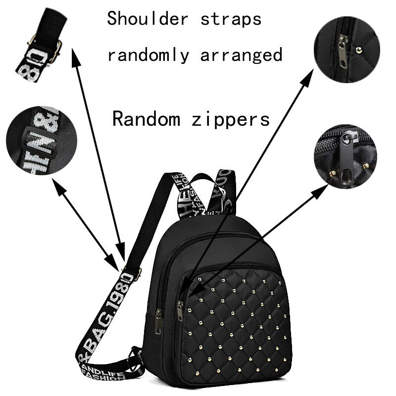 Chic Stylish Studded Backpack  - Canvas Backpack Casual recension och pris